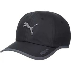 Puma PV1577-008 Greta Running Cap Black Black Grey Unisex RARE